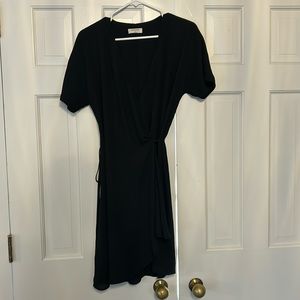 Babaton Black Wrap Dress Size 2